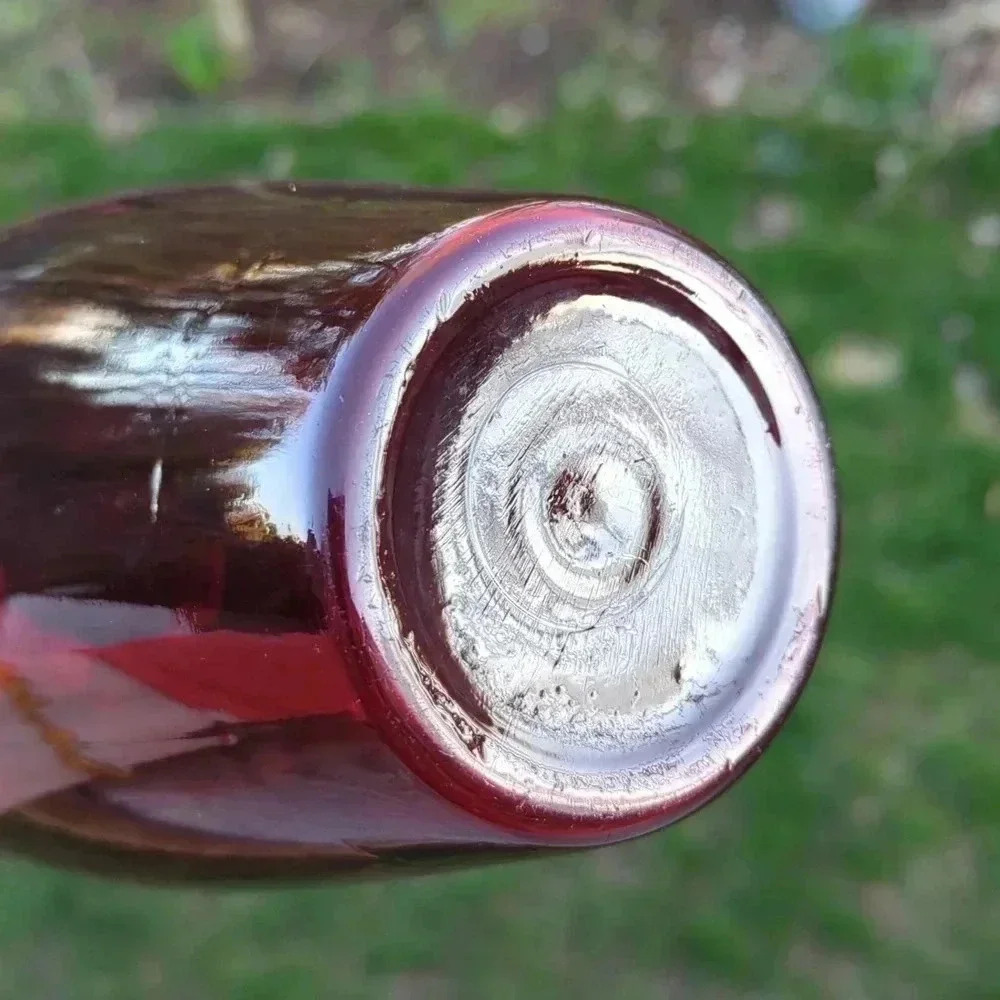Ruby  Red Glass Vase - Picture 5 of 7